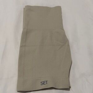 Set Active Sculptflex Bike Shorts Oat Milk Size: S